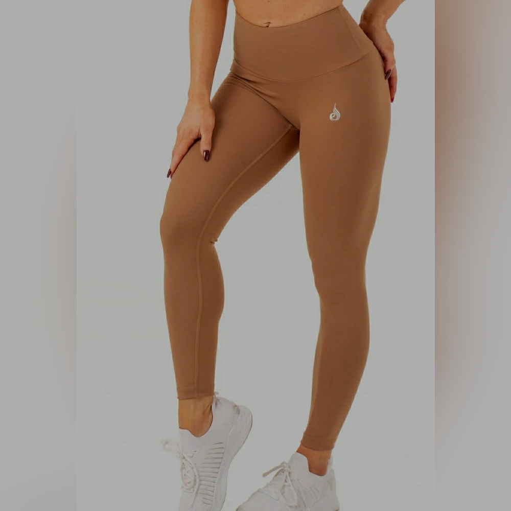 RYDERWEAR | Women's Mocha Vital High Waisted Scrunch Fitted Full Length Leggings